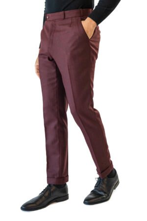 Maroon Flannel Trouser