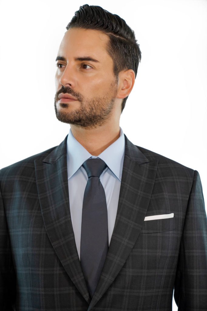 Dark Grey Check Suit - Stallion Bespoke